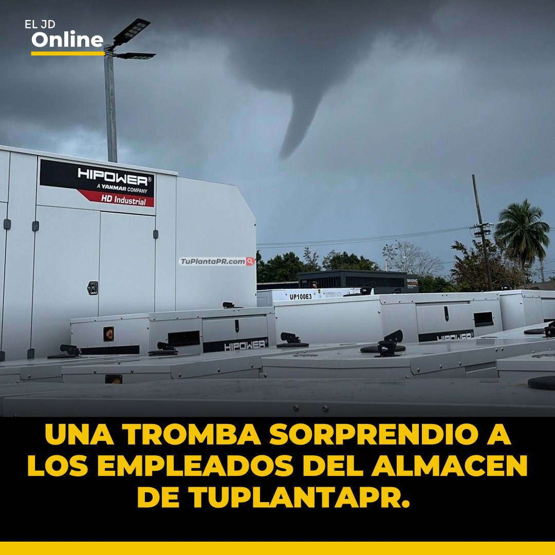 La naturaleza y sus fenómenos meteorológicos dan la sorpresa a los empleados del almacén de TuPlantaPR.com
Todo nuestros empleados están bien.🙏🏼
Esto es el efecto de la vaguada localizada en Puerto Rico que va atraer lluvias hasta la tarde noche.