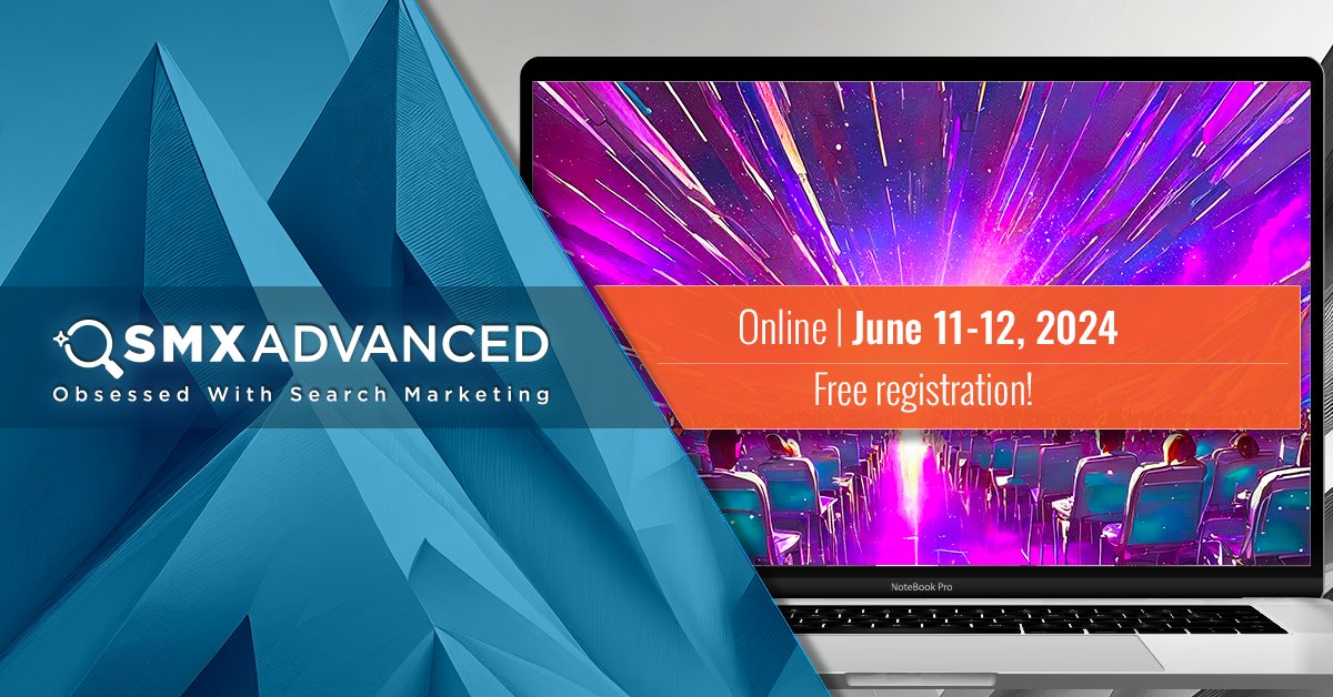 Discover the latest, most sophisticated SEO and PPC tactics and connect with your search marketing community at #SMX Advanced, online June 11-12, 2024. Free registration is now open!#PPC #SEO searchengineland.com/smx/advanced?u…