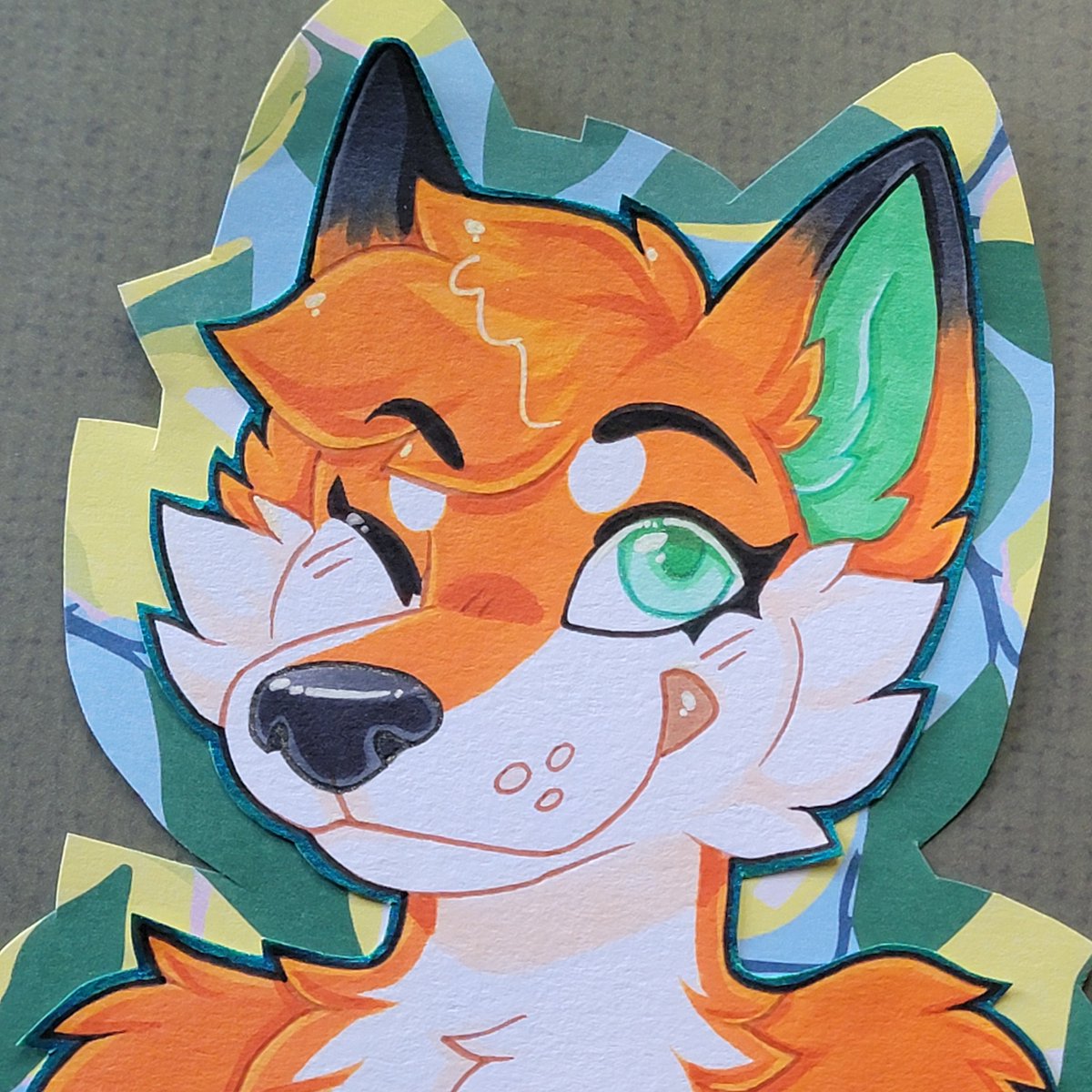 Headshot badge comm! 🦊🌿