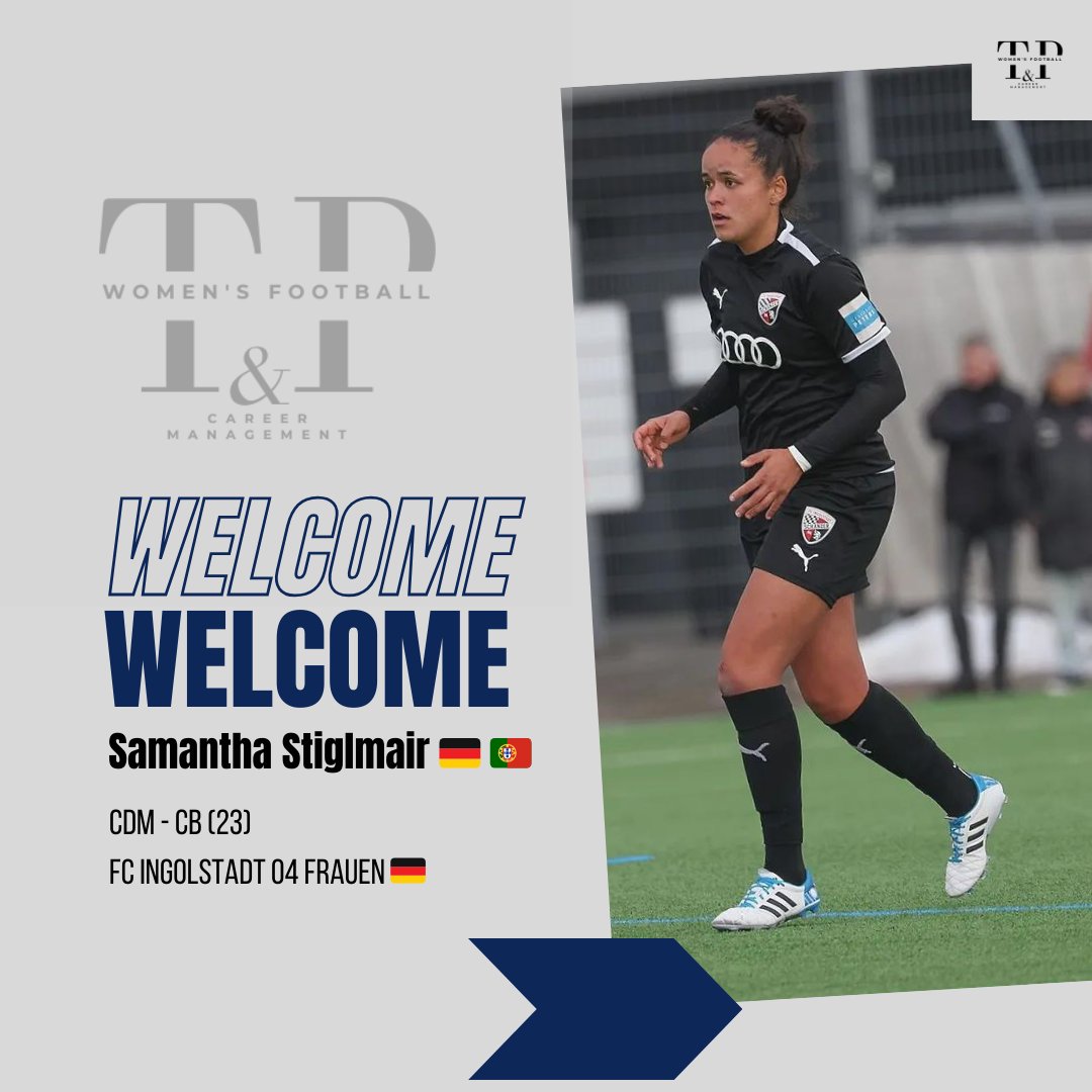 @samanthast5 gifted CB and CDM joins @tedeschi_e_partners_management ✨✍️
Sammy is playing this year for FC Ingolstadt 04 Frauen, in the 2nd Frauen Bundesliga 🇩🇪
Welcome Sammy! 
.
.
#strongertogether with #tedeschiepartners