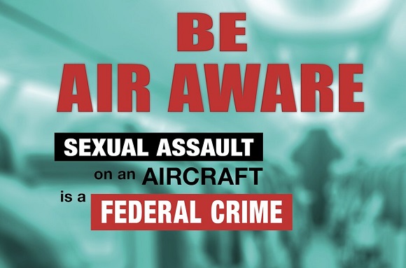 You might think you're in a safety bubble once you make it through security and are on a flight. Unfortunately, sexual assault can occur anywhere. If you or someone you know has been a victim of sexual assault on an aircraft, report the crime to 1-800-CALL-FBI. #SAAM