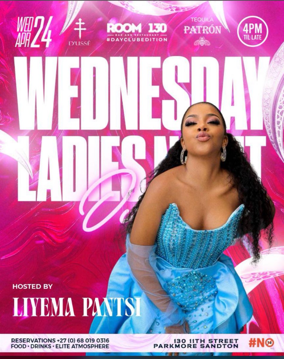 Where would you be on Wednesday night🥹 All roads lead to Room 130 cause it’s ladies night💃🏾💃🏾 #LiemaPantsi