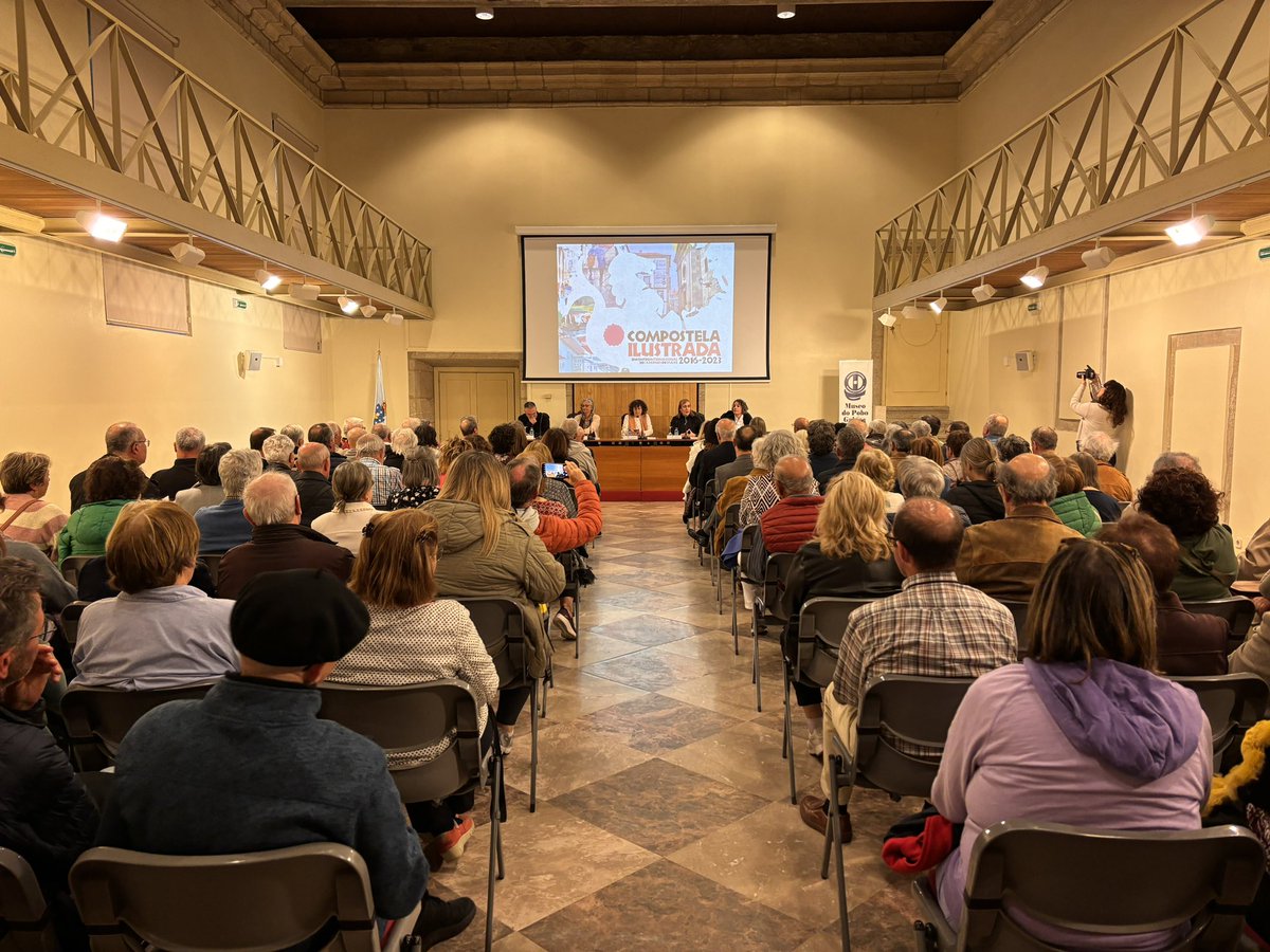 📚Presentación do libro “Compostela Ilustrada”, editado por El Patito Editorial e o Consorcio de Santiago e que recolle a historia de nove anos de Encontros Internacionais de Cadernos de Viaxe ✍️ #DíadoLibro #23deabril