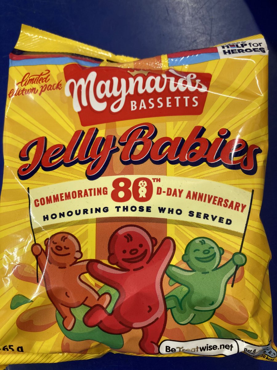 Babe are you okay? You haven’t finished your 80th anniversary of D-Day commemorative Jelly Babies