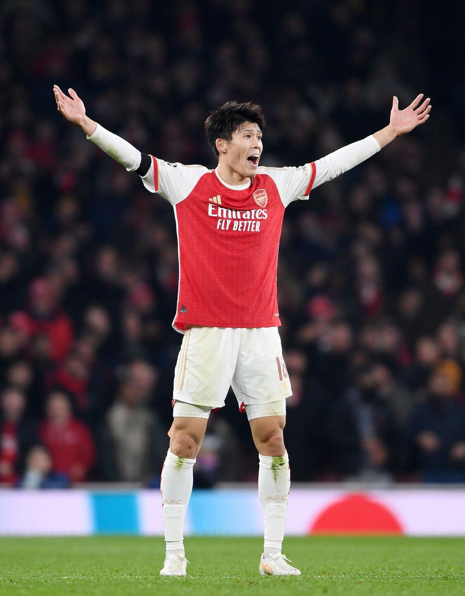 Takehiro Tomiyasu starts for Arsenal 🇯🇵