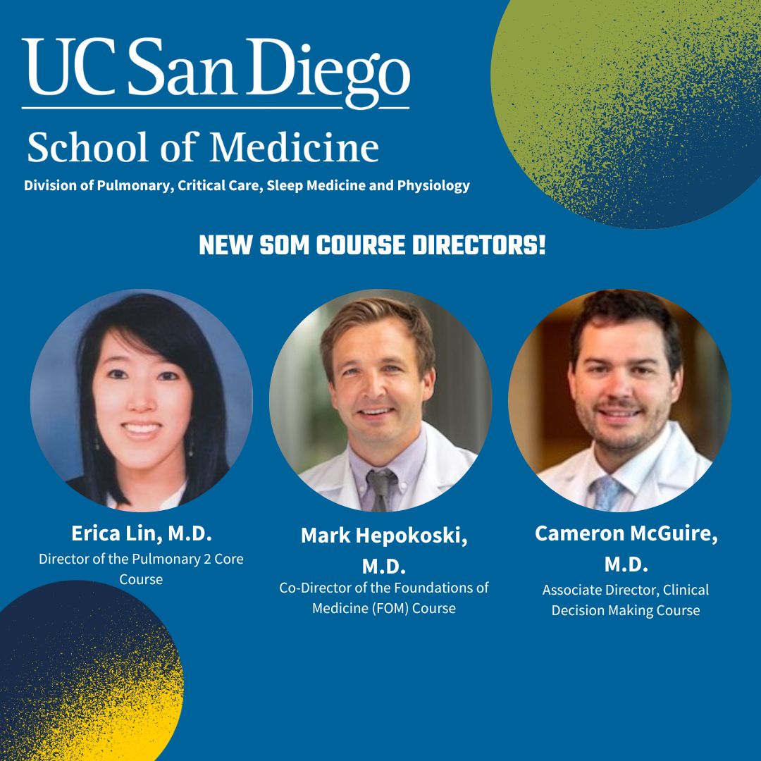 ucsdpccm's tweet photo. From Fellows to Teachers! We're thrilled to see our former @ucsdpccm fellows become inspiring faculty members, continuing the cycle of excellence in training future physicians. Congratulations on your achievements! @dialmformcguire @HepokoskiMark @ericalinMD #MedEd #proudalumni https://t.co/NrvmUi7xmC