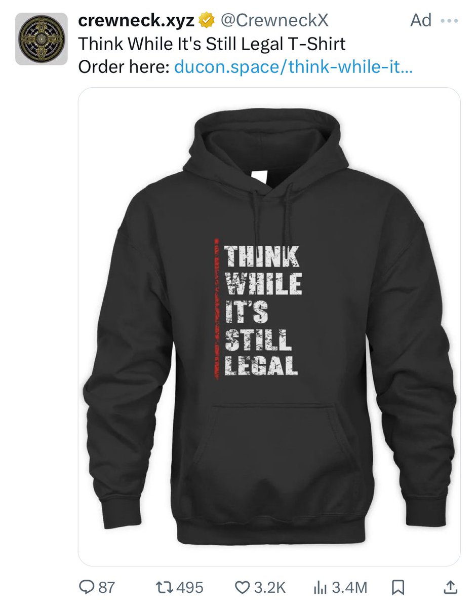 Think While It’s Still Legal T-Shirt order here