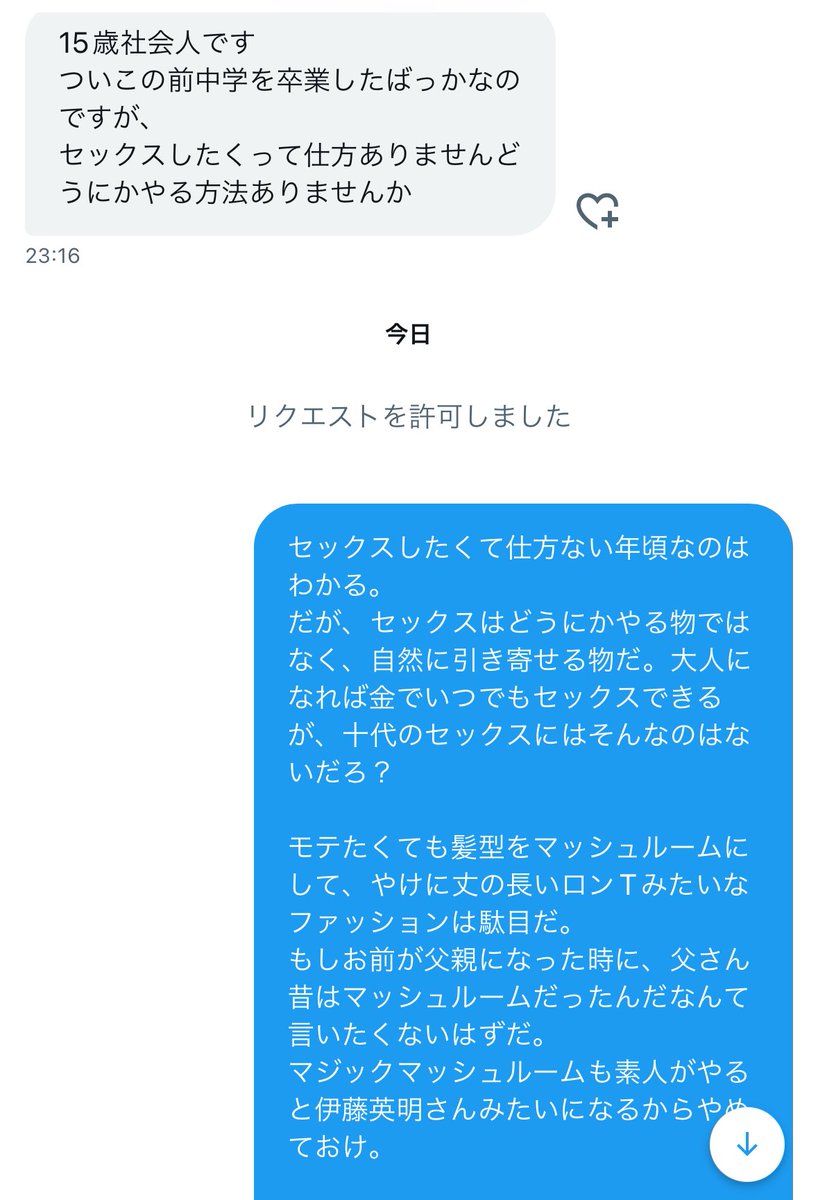 15歳、セックスしたくてたまらない君へ。