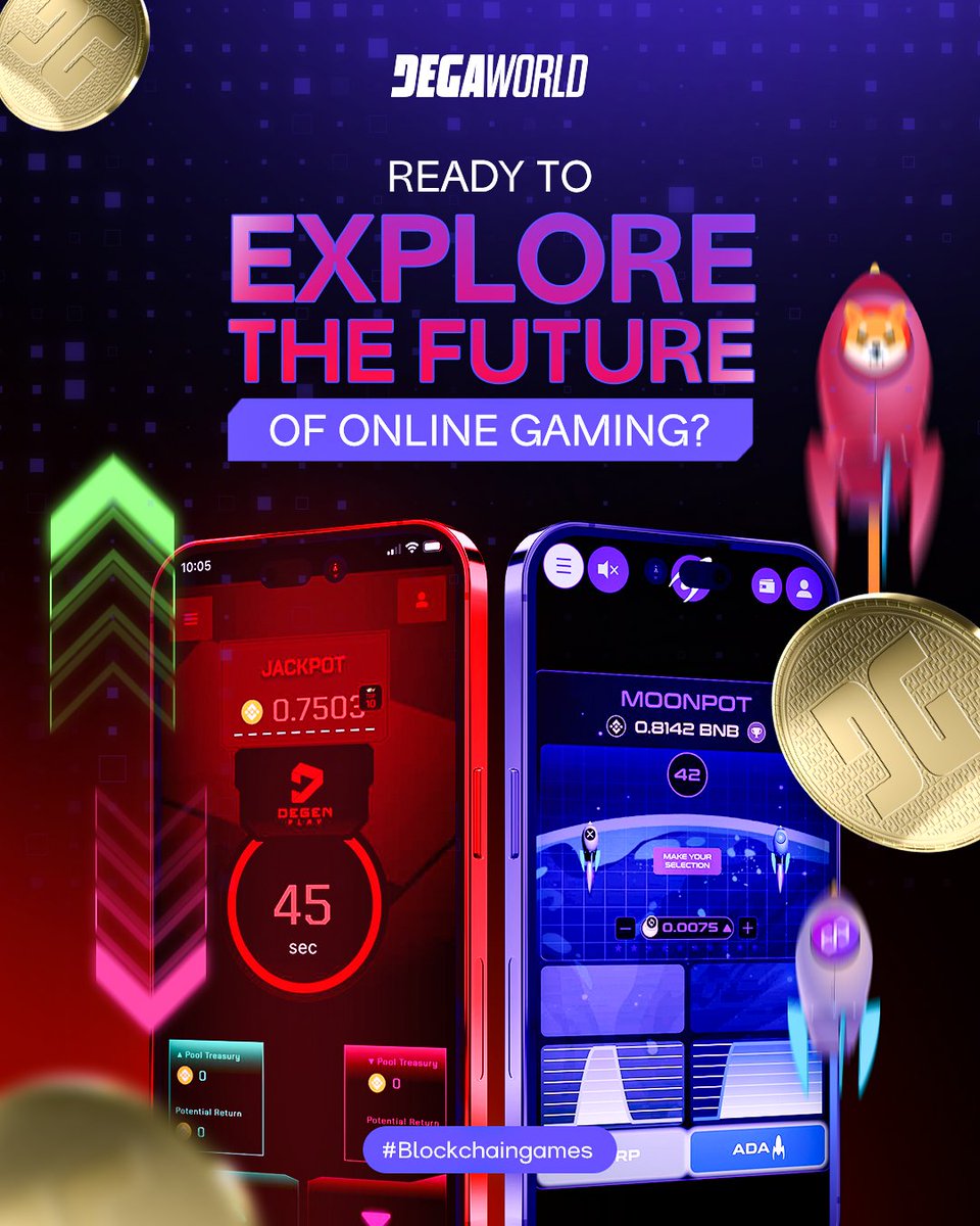 Introducing Degaworld.io an ecosystem of binary prediction games inspired by the world of cryptocurrencies! 🚀

Experience DEGENPLAY.win and DEGENGALAXY.com today! 💥

#cryptogames #BlockchainGaming #Play2Earn #traders #forexchallenge