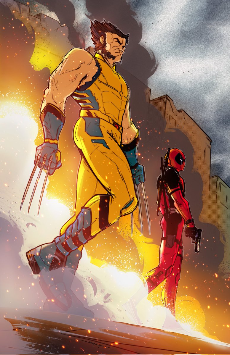 BarushMerling's tweet photo. I'm soaking wet right now!!!

#DeadpoolAndWolverine #mcu #RyanReynolds #HughJackman #digitalart https://t.co/spGwKQfxyI