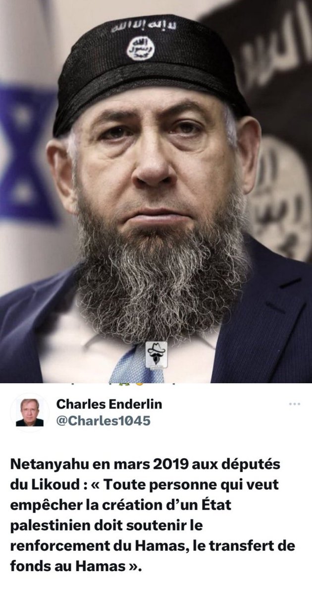 @CharliesIngalls Donc
Netanyahou = daech