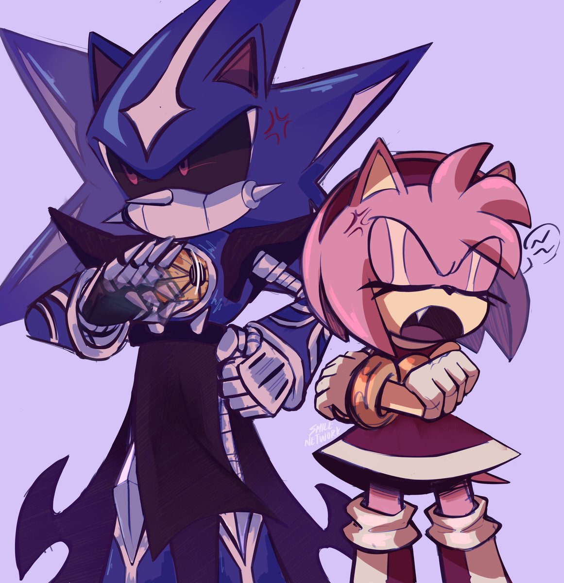 The girls are fighting #amyrose #metalsonic #metamy
