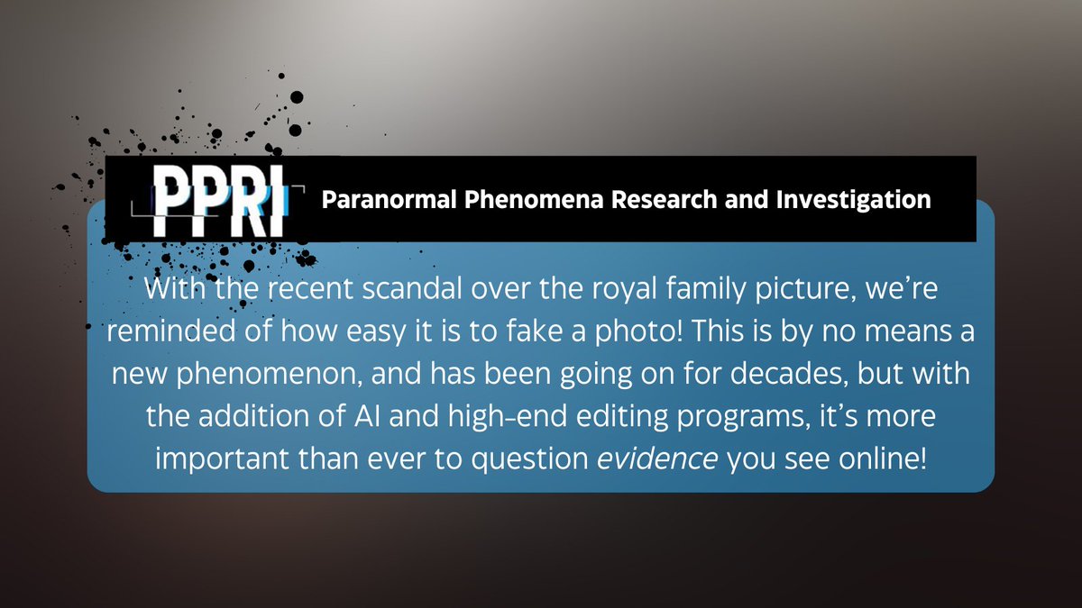 Have you ever been fooled by a fake photo?

#ppri #halifaxparanormalsymposium #halifax #halifaxns #education #research #unexplained #supernatural #paranormal #parapsychology #investigation #demon #ghosts #ufo #cryptid