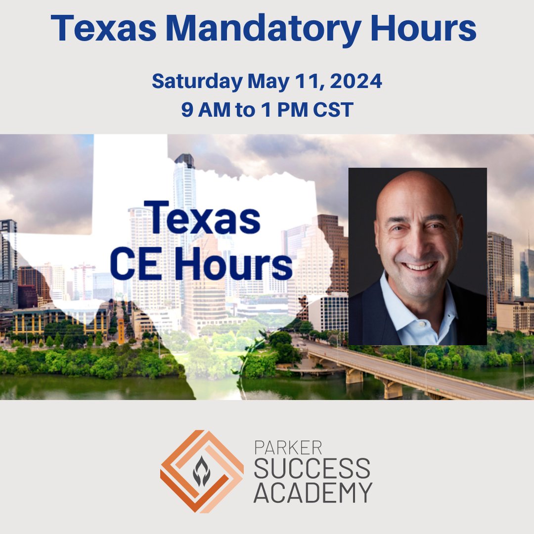 Calling all Texas Doctors of Chiropractic! Feeling the deadline pressure for your mandatory 4 hours? Parker Continuing Education has your back with a live streaming event! Join us for TX Mandatory – 4 hours Act fast! Registration closes May 10, 2024, parkersuccessacademy.com/courses/texas-…
