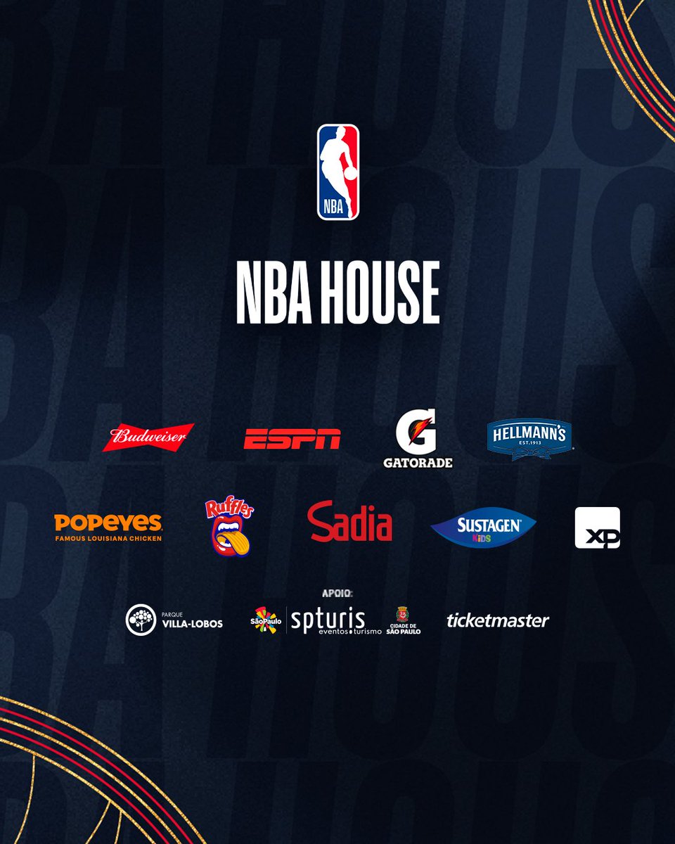 E FOI DADA A LARGADA! 🤩 Garanta AGORA seus ingressos para a NBA House 2024 que promete muitas novidades INCRÍVEIS!🔥 
🗓️ De 6 a 23 de Junho 
📍 Parque Villa-Lobos, São Paulo - SP 
🎟️ Venda de ingressos gerais 
📲 Link: nbahouse.com.br