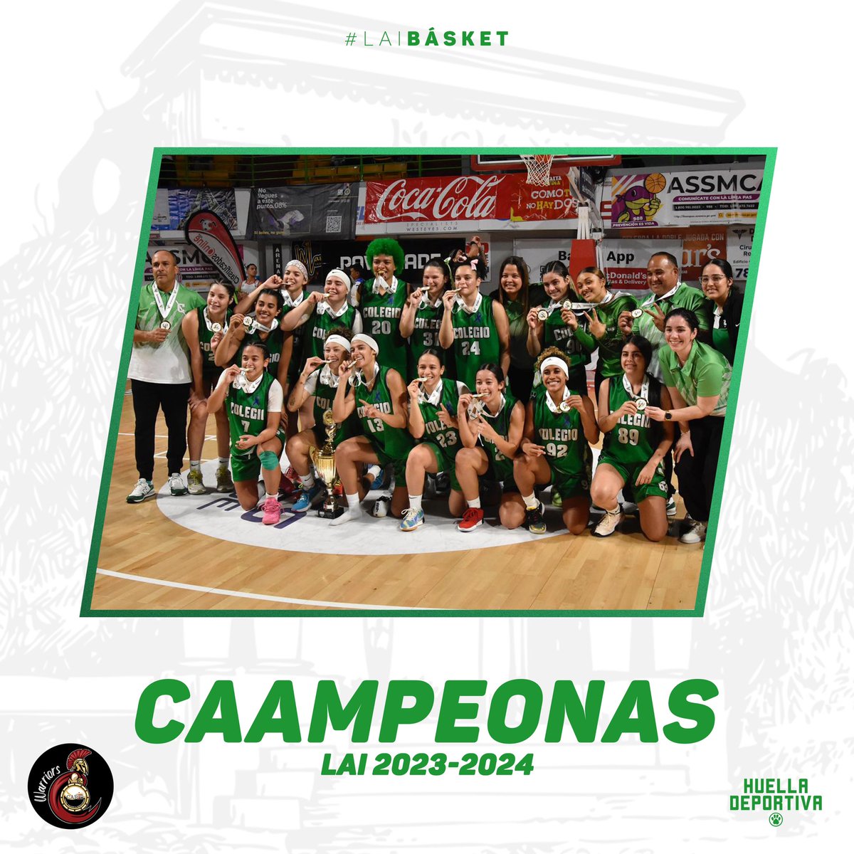 DeportivaHuella's tweet photo. ¡BACK TO BACK! 🏆

Las Juanas de la @uprm conquistan la medalla de oro nuevamente convirtiéndose en biCAAMpeonas en el #LAIBásket🏀. 

#dejatuhuellarum #justas2024

Este logro es traído a ustedes por Carib Christian School. https://t.co/WTrzFlDtsq