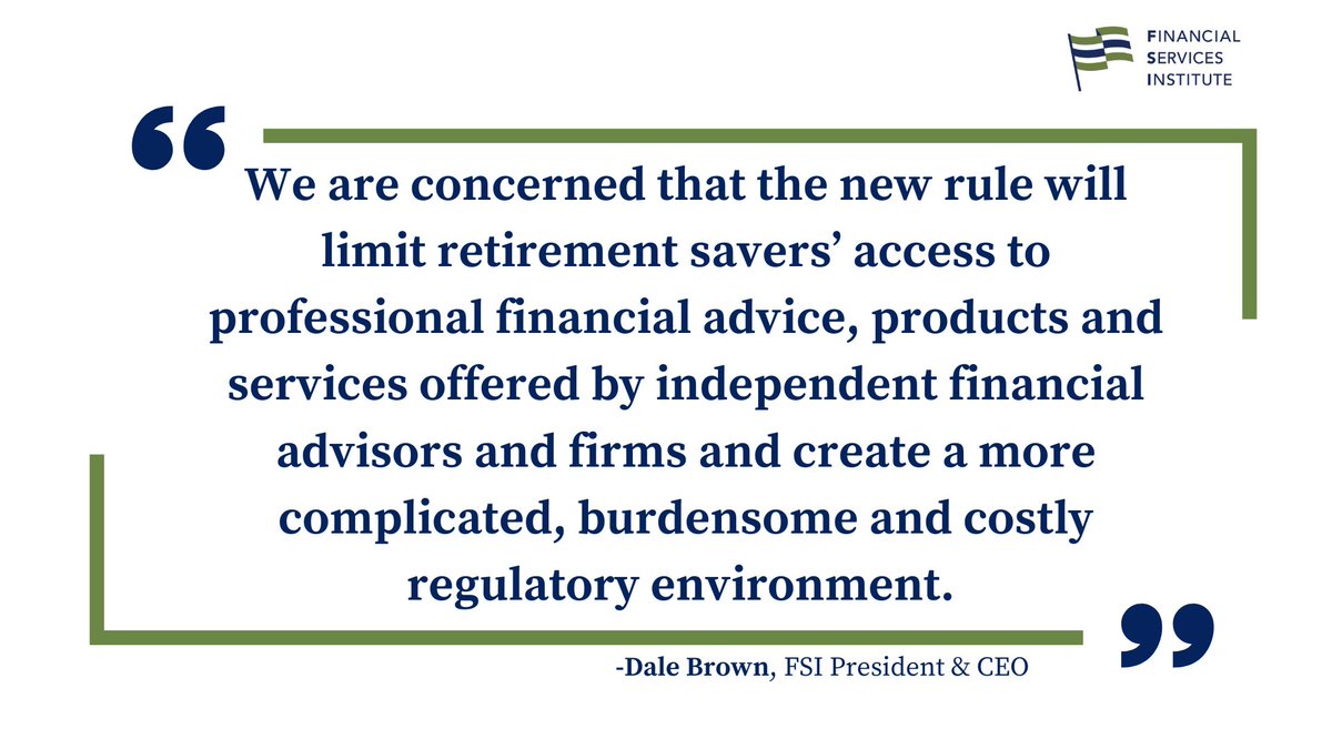 Today, the U.S. Department of Labor (DOL) published its final Retirement Security Rule. Read our statement here: zurl.co/7rhd