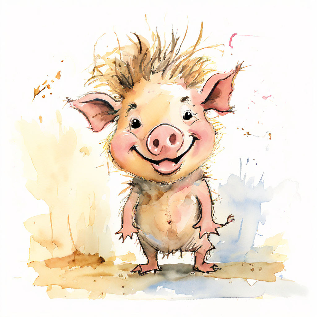 A whimsical illustration of cute, and funny pig, Palio style - Xter io Art.

$XTER <a href="/XterioGames/">Xterio</a>