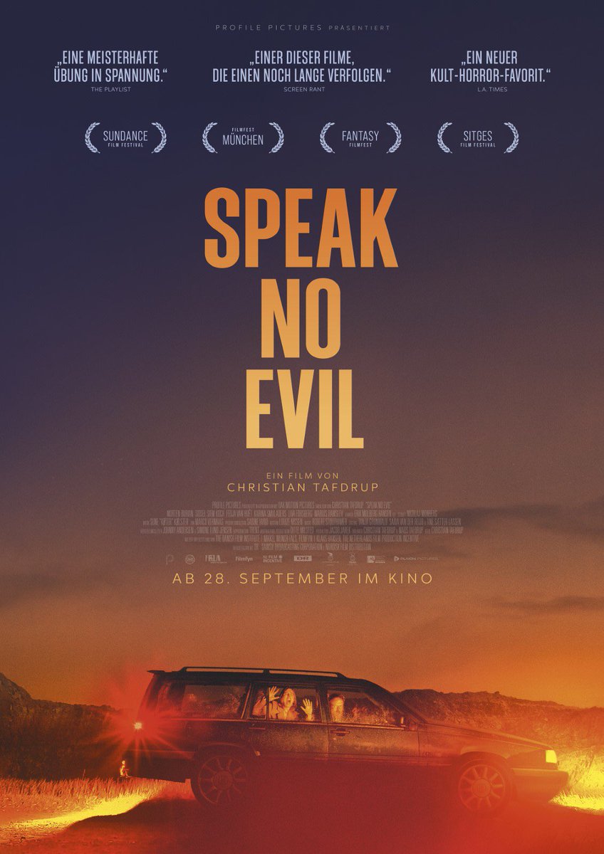 Watched Speak No Evil (2022) & holy shit am I:
a) so glad I went in cold
b) did not watch the trailer for the new remake after hearing it spoils the movie. Having now just watched the new remake trailer, holy shit it absolutely does 😂

Lesson learned, no more politeness