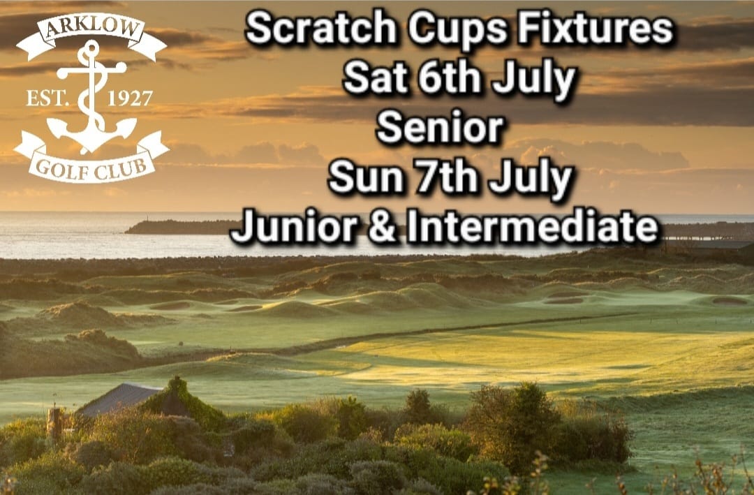 Arklow Golf Links Sat 6th July Senior (3.0 max) Scratch Cup Sun 7th July Junior (3.1 - 8.3) & Intermediate (8.4 - 17.0) €45 - Timesheet now open brsgolf.com/arklow/opens_h… #ScratchCup #SeniorScratchCup #JuniorScratchCup #IntermediateScratchCup @ArklowGolfLinks @topgolfertour