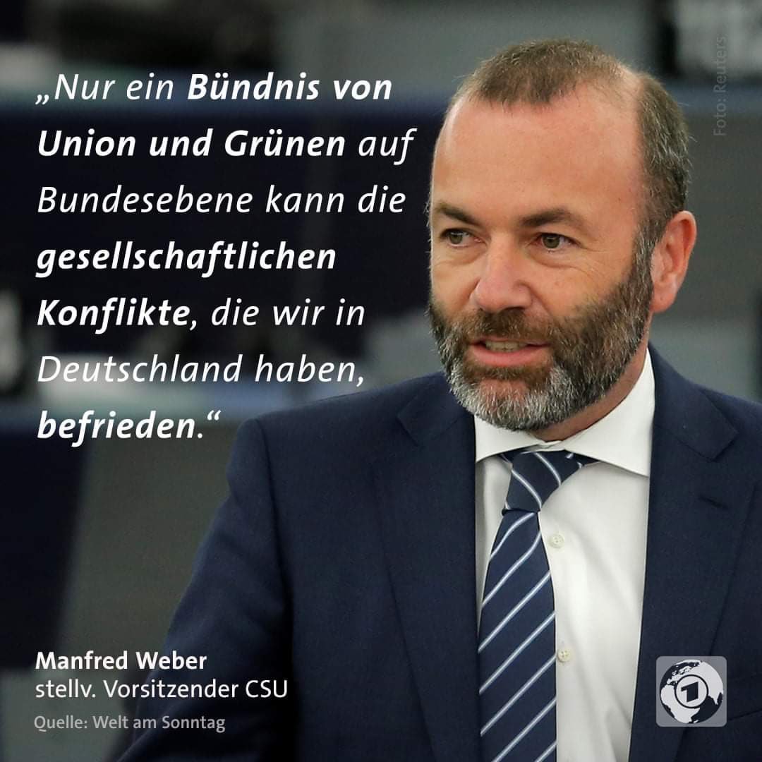 Wer die #CDU wählt, bekommt Masseneinwanderung, Kriege für die USA, Klimawahn, Haldenwangs, von der Leyen und BlackRock.

@ManfredWeber