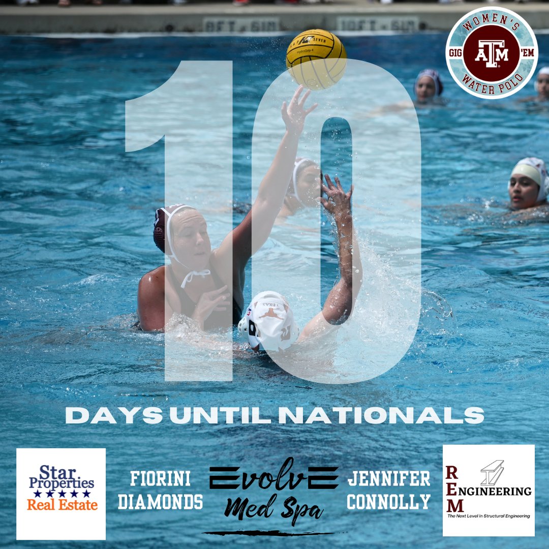 aggiewwp's tweet photo. THE COUNTDOWN IS ON⚡

Only 10 days left until the Aggies compete at CWPA Nationals! Their first game is at 1:40PM Friday, May 3 against Florida State University.

Can't make it to the game? Head to our YouTube Channel (@aggiewwp) to watch the livestream! // #gigem👍 https://t.co/lJsubFgf8y