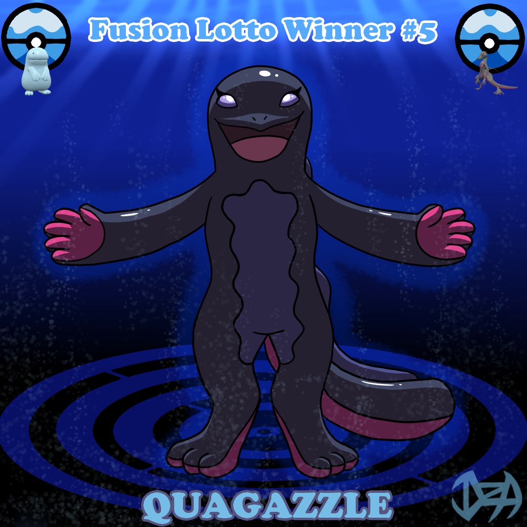 Here is the 5th winner of the Fusion February 2024 Lottery!

It has a single brain cell, and it's for hugs.

#FusionFebruary #FusionFebruary2024 #FusionFebruaryLottery #digitalart #digitaldrawing #pokemon #pokemonfusion #pokefusion #quagsire #salazzle