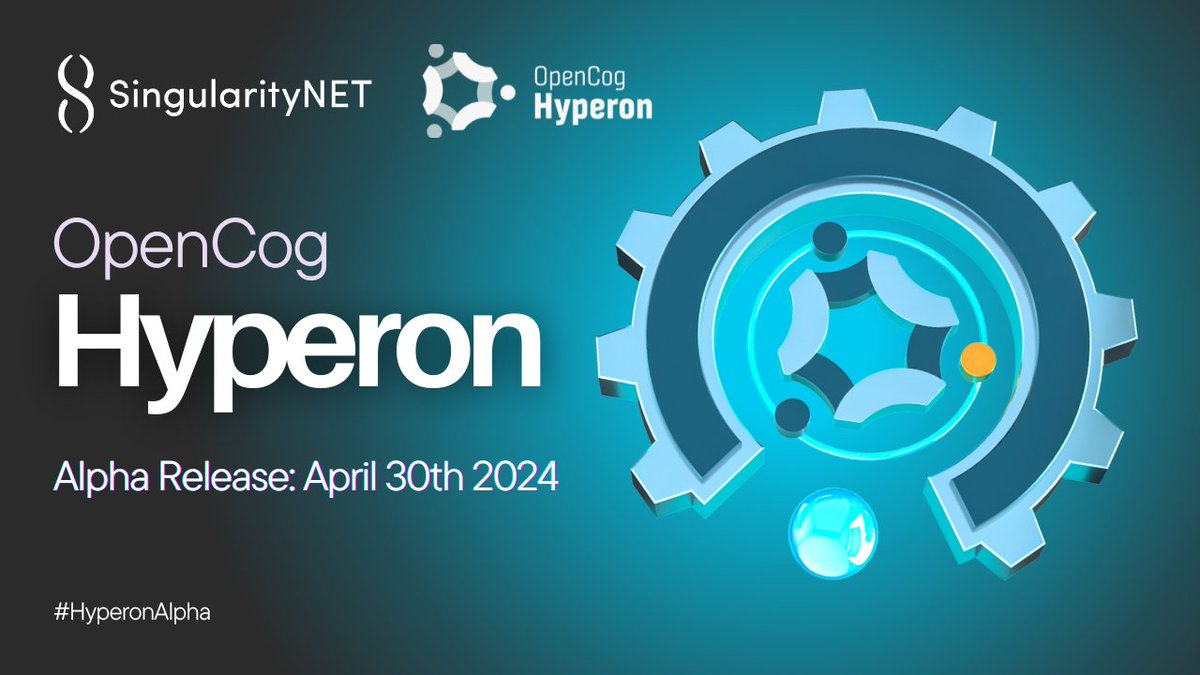 SingularityNET's tweet photo. BREAKING: The Alpha release of the OpenCog Hyperon #AGI framework has been confirmed for next week! 

#HyperonAlpha https://t.co/UeSsaCQFEa