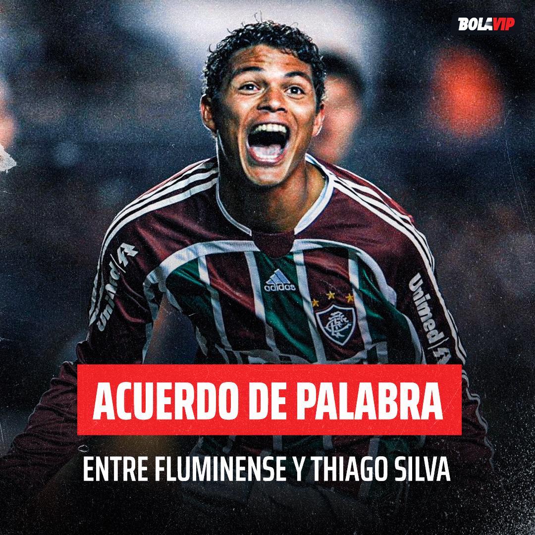 🚨🇧🇷 Fluminense y Thiago Silva acordaron DE PALABRA para la vuelta del defensor al club. Su contrato con Chelsea vence en junio y no continuará en Europa. Llega en condición de libre para jugar la Copa Libertadores. Vía Thiago Fernandes