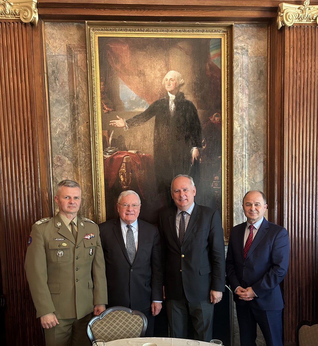 Engaging discussions with Poland's Deputy Minister of Defense. A true ally-a NATO partner that spends over 4% of their GDP on Defense with a lot of it buying American kit.