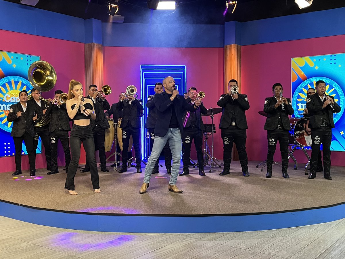 TVAztecaJalisco's tweet photo. Increíble presentación de @GermanMontero5 y Carolina Montero en Cada Mañana.🤩✨

No te pierdas de Lunes a Viernes en punto de las 10 AM y por el 7.2 de A+ a #CadaMañana. #TvAztecaJaliscoDigital #TvAzteca #Espectáculos #invitado https://t.co/KgY1EC6W86