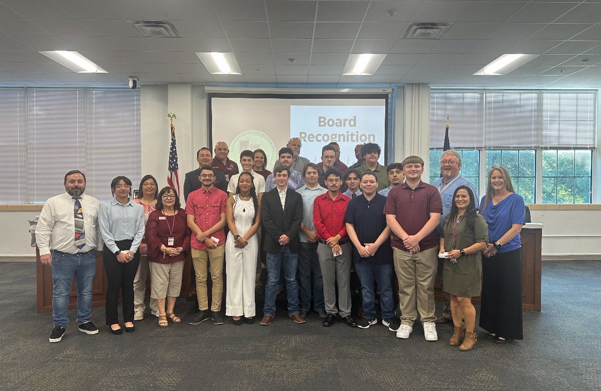 The LISD Board of Trustees was proud to honor the Lockhart High School TSA students and advisors who represented us well at the state competition! #LockedOnExcellence 🏆🧑‍💻