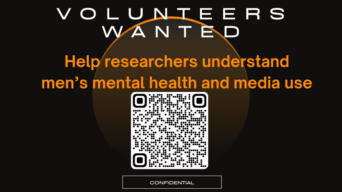 MensHealthStudy's tweet photo. New study "Mens Mental Health and Media Use" seeks volunteers!
https://t.co/L1hxXMWmJi
Volunteers may qualify for paid interview after online study. https://t.co/lKVls7C8vk