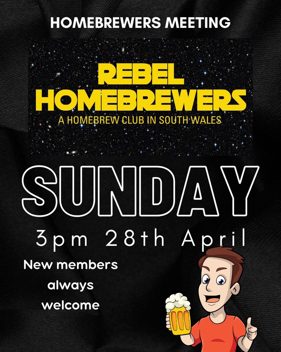 Are you interested in home brewing beer. Beginner or old hand join us in Newport to share knowledge and chat. Bring samples to share and discuss. Club event 3pm Sunday 28th April.

buff.ly/3VUNeqm