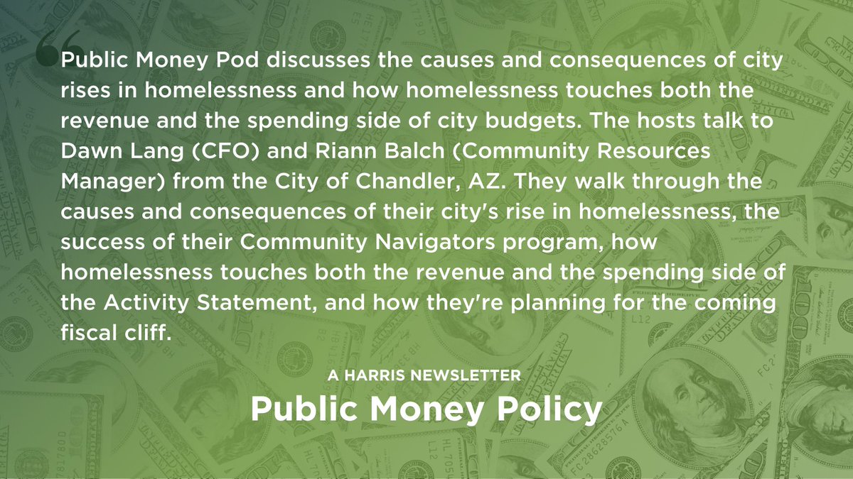 This week's edition of Public Money Policy brings together stories that shed light on how the possibilities of home ownership and homelessness are deeply intertwined with economic policy. Subscribe for Public Money Policy in your inbox every other Tuesday: uchicago.jotform.com/233333976017054