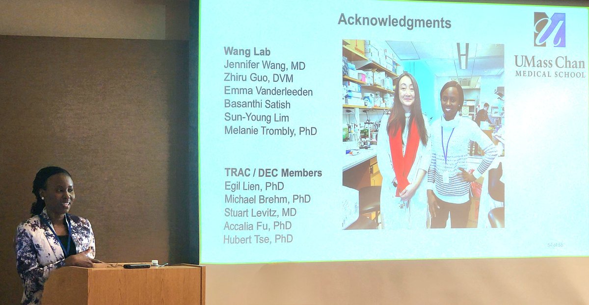 UMassDiabetes's tweet photo. The new Dr. Wura Arowosegbe🎓defended her thesis investigating the effects of Type 1 Interferon in Type 1 Diabetes using rat models in the research laboratory of @JenWangMD1 at @UMassChan.  Congratulations! https://t.co/uEeNFYoQvc