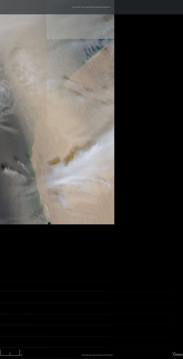 Dün Libya Bingazi üzerinden ülkemize gelmek üzere yola çıkan çöl tozlarının yüksek çözünürlüklü görüntüsü