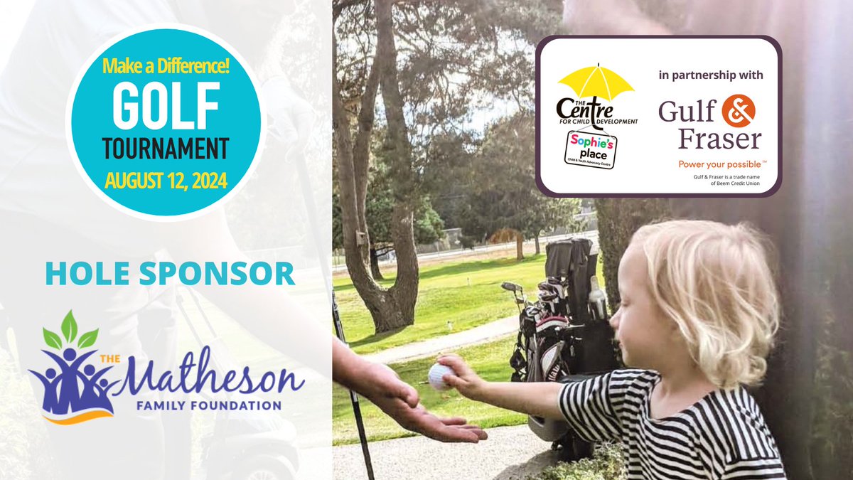 Thank you to The Matheson Family Foundation joining us again, this year as a #CentreGolf tournament Hole Sponsor! Tickets are still available but going fast- get them while you can & help #specialkids in our #community: bit.ly/centregolf2024 Sponsor: bit.ly/centregolf2024…