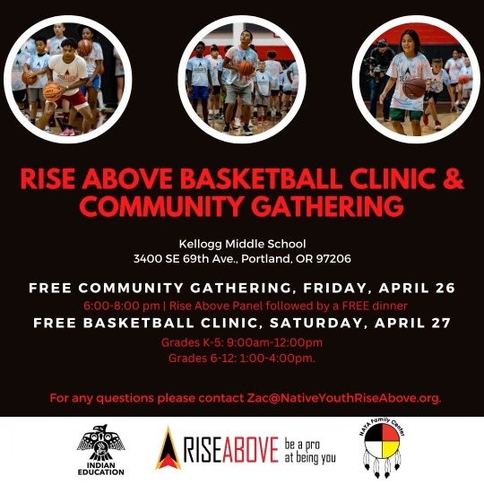 So excited to take Rise Above down to Portland this weekend. We're hosting a community event & a FREE youth basketball clinic, sign up & share! eventbrite.com/e/rise-above-b…