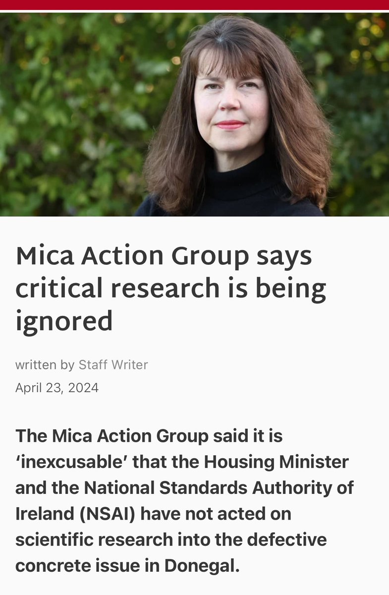 mag_justice's tweet image. donegaldaily.com/2024/04/23/mic…

MAG says latest DCB research shows official policy is flawed - Highland Radio - Latest Donegal News and Sport
 #ScienceDenial
#DefectiveConcreteCrisis