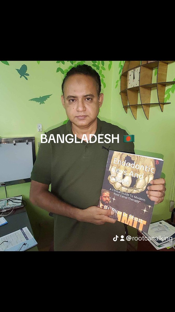 A Big Shout Out To Dr Sazzad Rahman who purchased my book in Bangladesh 🇧🇩 

Thank You 🙏🏾 

#endodontickeysandcases #global #bangladesh #DrRicoShort #textbook