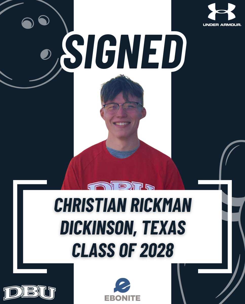 🚨 Signing Alert! 🚨

Christian Rickman from Bay Area Christian School in League City, TX, is joining DBU Bowling in the fall!

Welcome to the Patriot Bowling Family, Christian!

#Champions4Christ #AudienceOfOne ✝️