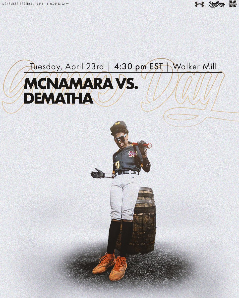 McNamara Baseball (@bmhs_baseball) on Twitter photo Mac Boys Senior Game Day 📍Walker Mill Regional Park
Today, we honor our seniors!
#MacBoys | <a href="/GoMustang_Pride/">BMHS Athletics</a> Mac Boys Senior Game Day 📍Walker Mill Regional Park
Today, we honor our seniors!
#MacBoys | <a href="/GoMustang_Pride/">BMHS Athletics</a>