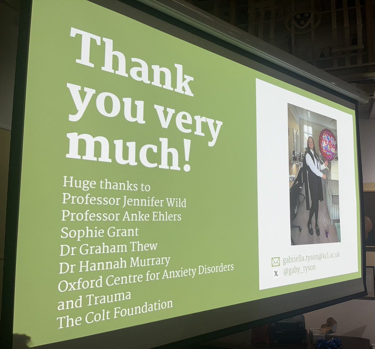 Honoured to do my first presentation as a Dr for the Colt Foundation Research Day who have supported me so much in the past 4 years - and so great to hear all from all the other students too! @DrJenWild