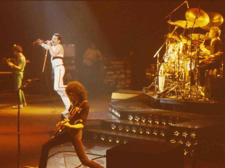 #OTD on 23/04/1982. #Queen played at the Forest National in Brussels, Belgium, during the #HotSpaceTour.