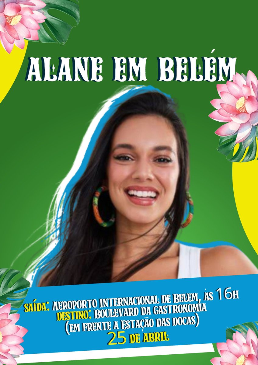 Alô galera de Belém! Já temos data, hora e local pra esse date com a <a href="/alanedias_/">alane</a> ! Vem todo mundoooo! #teamalane #bbb