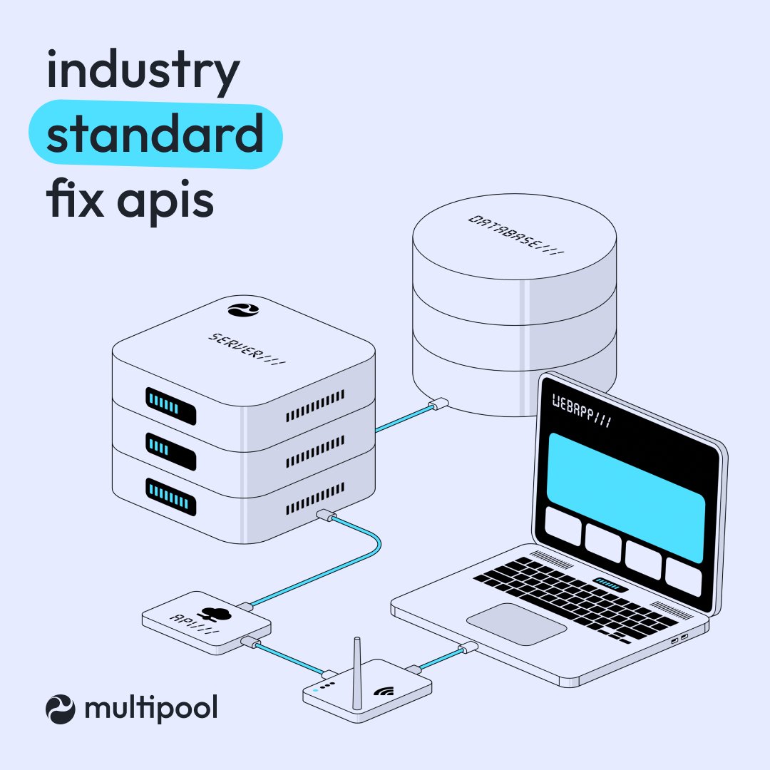 💧 FIX APIs will be available on Multipool Taking things up a notch, we’re bringing FIX APIs (Financial Information eXchange) to DeFi for the first time in the industry. FIX APIs are widely used in TradFi for the following reasons: ✅ High volume trading support ✅ Real time