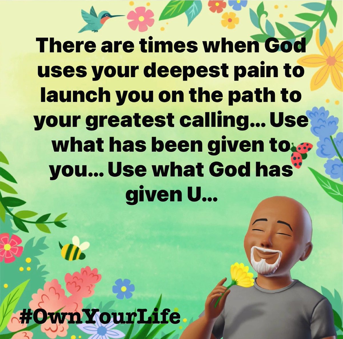 There are times when God uses your deepest pain to launch you on the path to your greatest calling… Use what has been given to you… Use what God has given U… 
#BeOfGoodCourage #Namaste #FightForYourDreams #WorkInProgress #EmbraceTheJourney #OwnYourLife #TheMarathonContinues