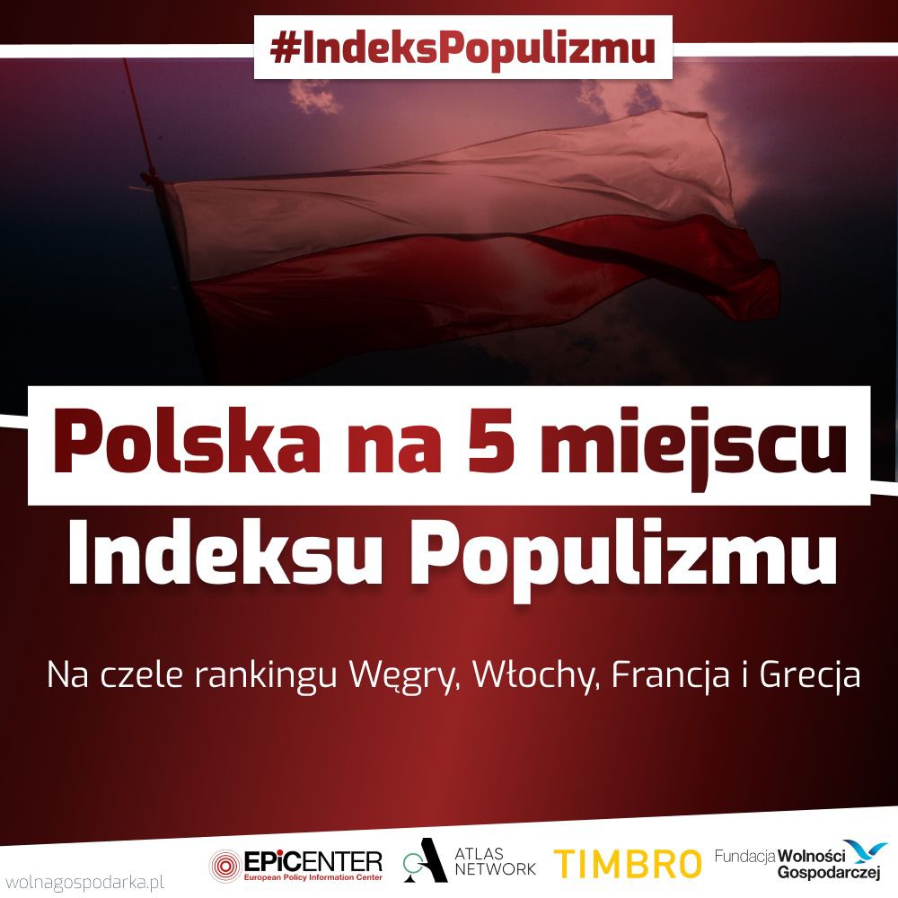 Prawie 45% Polaków popiera partie uznane za populistyczne, podczas gdy średnia europejska wynosi 27%. Według nowych danych #IndeksPopulizmu Polska znalazła się na 5. miejscu spośród 31 krajów europejskich pod względem poparcia dla populizmu 😱 Polecam cały raport przygotowany