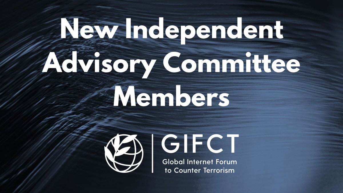 GIFCT welcomes 3 new additions to its Independent Advisory Committee! Dr. @g_sullivan (@UoELawSchool) & @broderickM_ (Associate Fellow @ICSR_Centre) join in their individual capacity & the Commonwealth of Australia joins as the 7th government member. → gifct.org/governance/